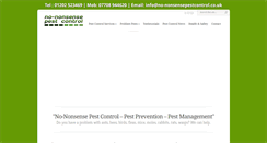 Desktop Screenshot of no-nonsensepestcontrol.co.uk